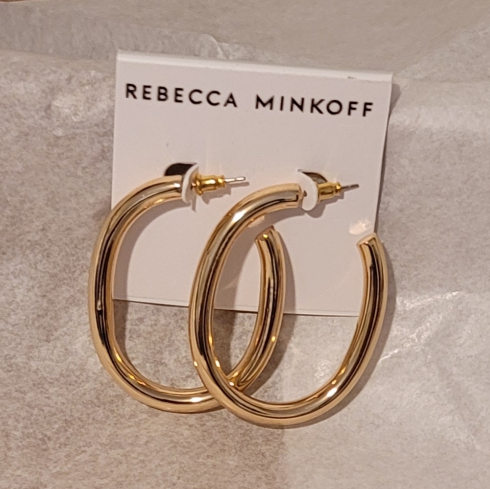 Rebecca Minkoff Oblong Hoop earrings